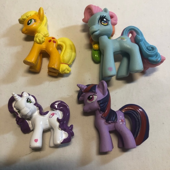Lot If 12 My Little Pony Mini Figures 2” Rainbow Dash Sweetie Belle Apple Jack - Picture 2 of 11